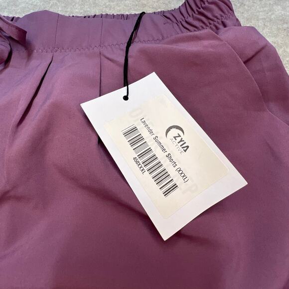 Zyia Active Lavender Summer Shorts XXXL NWT Style 450XXXL - Picture 3 of 7